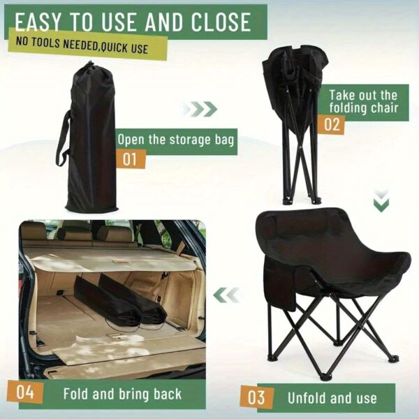Compact Foldable Moon Chair – Portable & Durable
